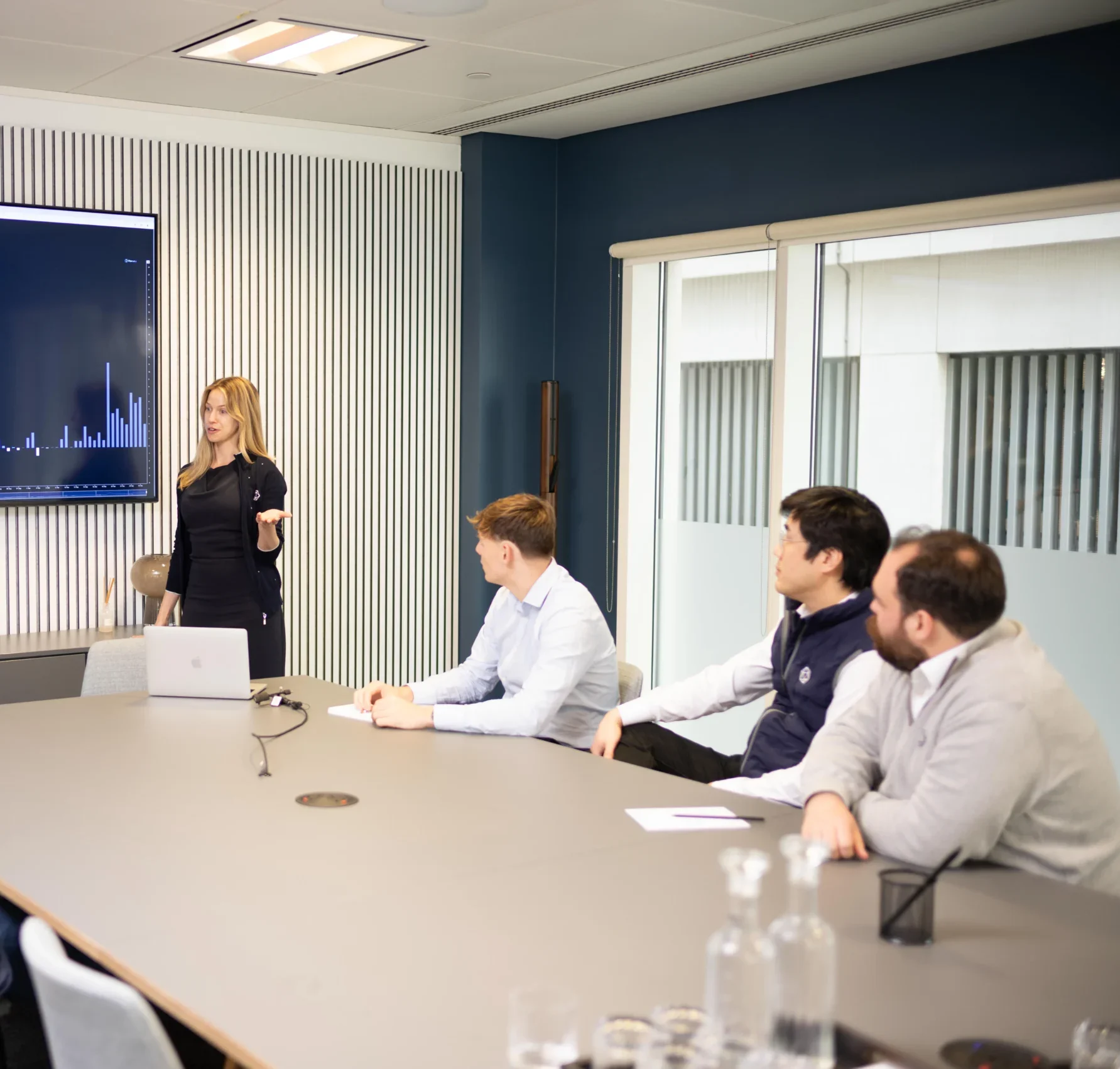 Employees in a meeting